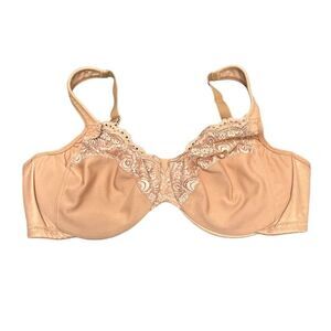 Glamorise‎ Wonderwire Bra 1240 46C Brown Elegance Unlined Underwire Plus